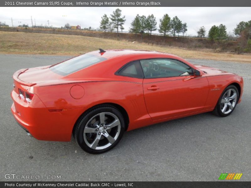 Inferno Orange Metallic / Inferno Orange/Black 2011 Chevrolet Camaro SS/RS Coupe