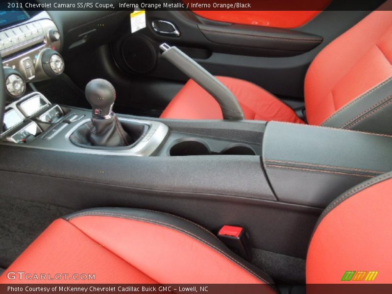 Inferno Orange Metallic / Inferno Orange/Black 2011 Chevrolet Camaro SS/RS Coupe