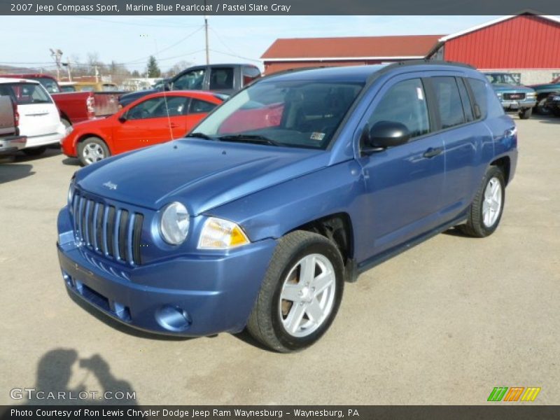 Marine Blue Pearlcoat / Pastel Slate Gray 2007 Jeep Compass Sport