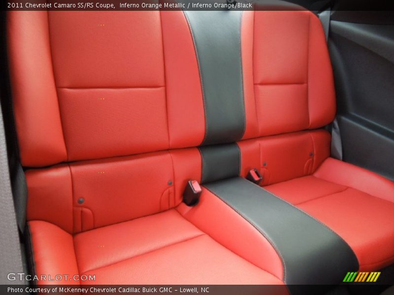 Rear Seat of 2011 Camaro SS/RS Coupe