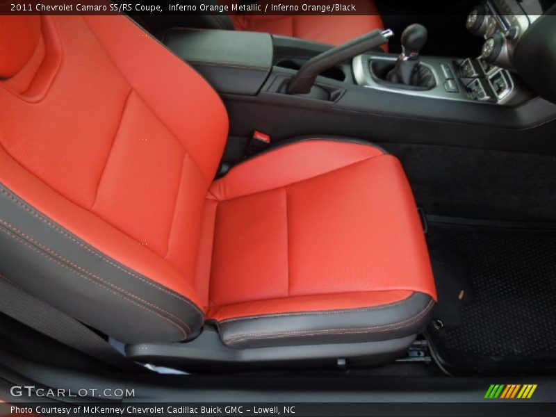 Inferno Orange Metallic / Inferno Orange/Black 2011 Chevrolet Camaro SS/RS Coupe