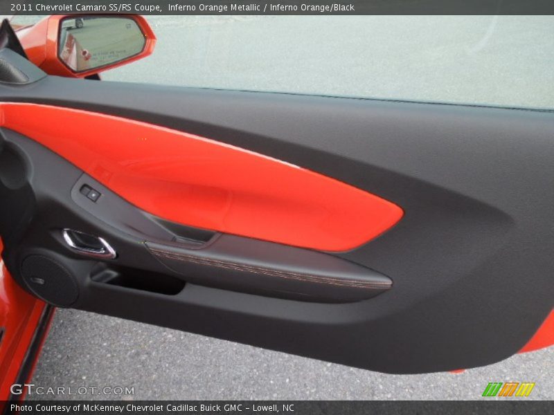 Inferno Orange Metallic / Inferno Orange/Black 2011 Chevrolet Camaro SS/RS Coupe