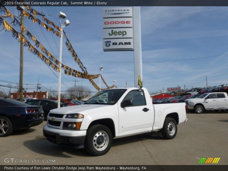 Summit White / Ebony 2009 Chevrolet Colorado Regular Cab