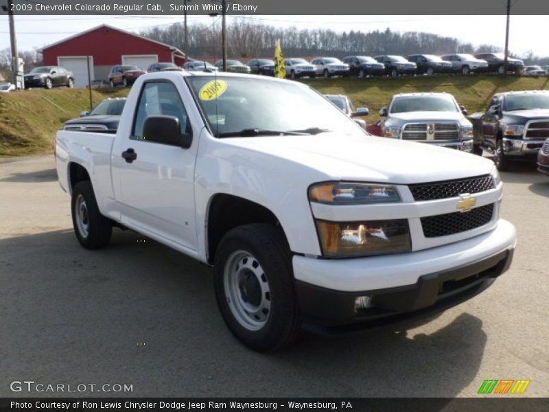 Summit White / Ebony 2009 Chevrolet Colorado Regular Cab