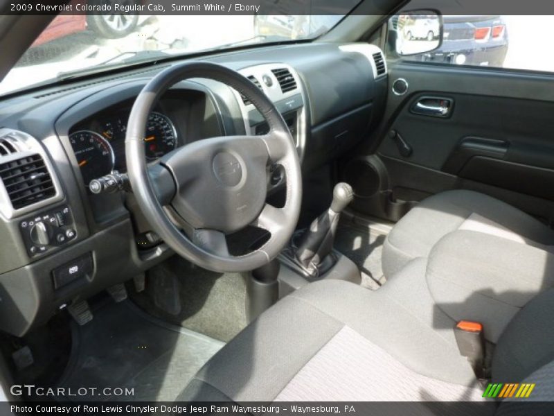 Ebony Interior - 2009 Colorado Regular Cab 