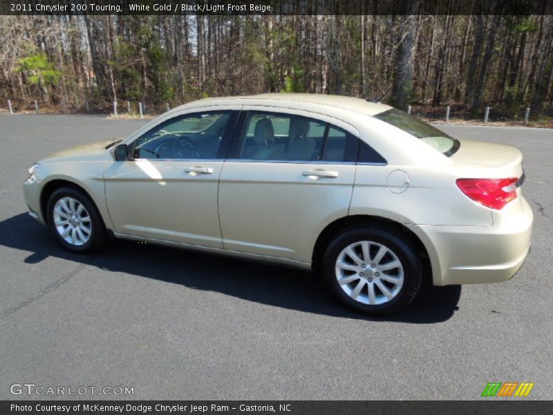 White Gold / Black/Light Frost Beige 2011 Chrysler 200 Touring