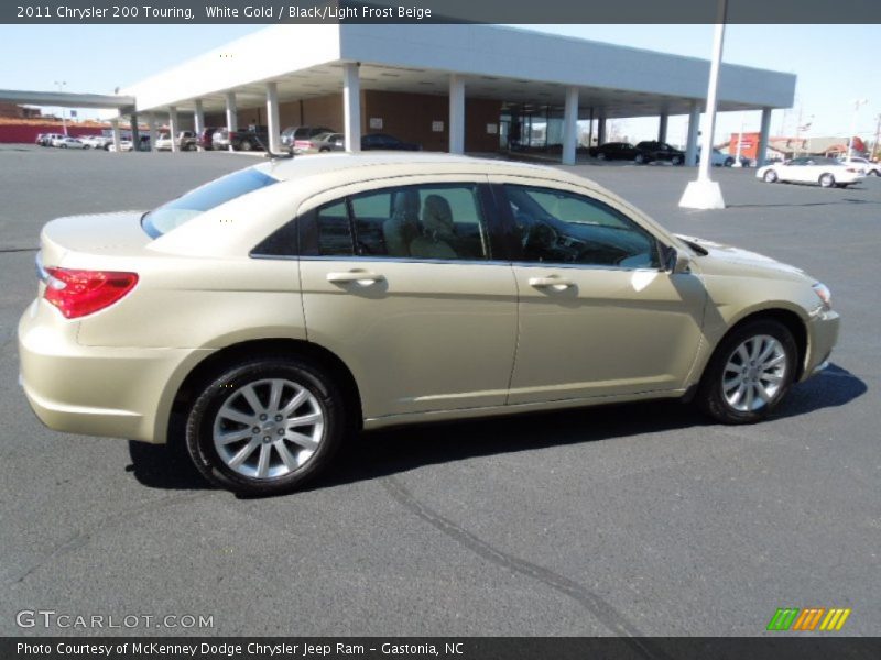 White Gold / Black/Light Frost Beige 2011 Chrysler 200 Touring