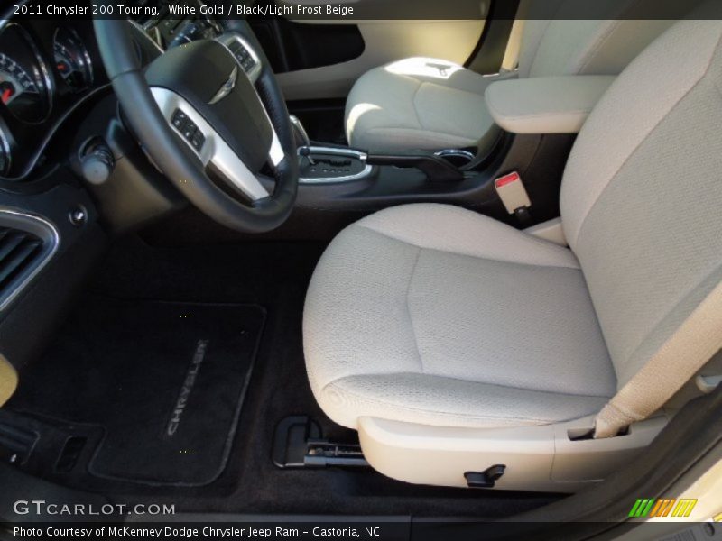 White Gold / Black/Light Frost Beige 2011 Chrysler 200 Touring