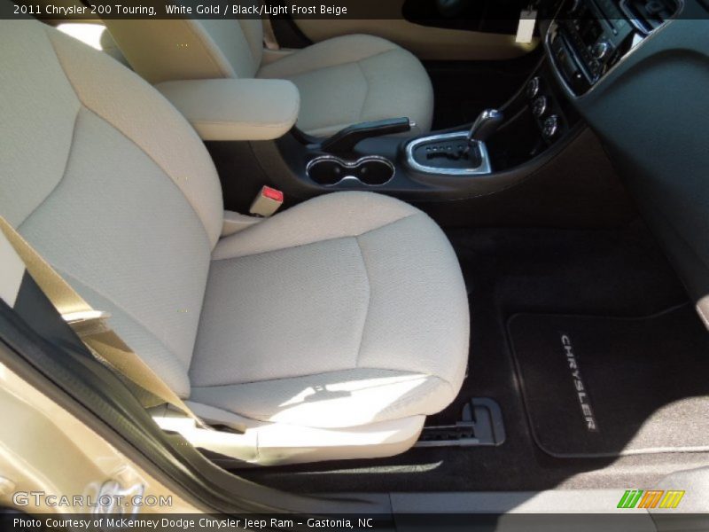 White Gold / Black/Light Frost Beige 2011 Chrysler 200 Touring