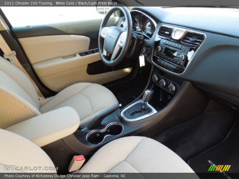 White Gold / Black/Light Frost Beige 2011 Chrysler 200 Touring