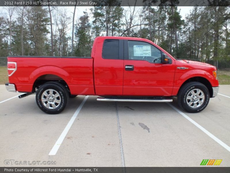 Race Red / Steel Gray 2012 Ford F150 XLT SuperCab