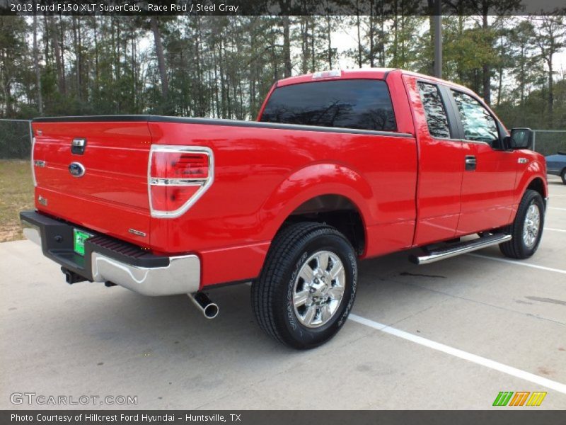 Race Red / Steel Gray 2012 Ford F150 XLT SuperCab