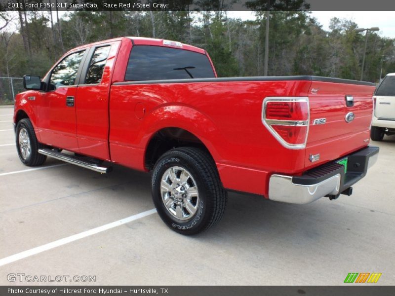 Race Red / Steel Gray 2012 Ford F150 XLT SuperCab