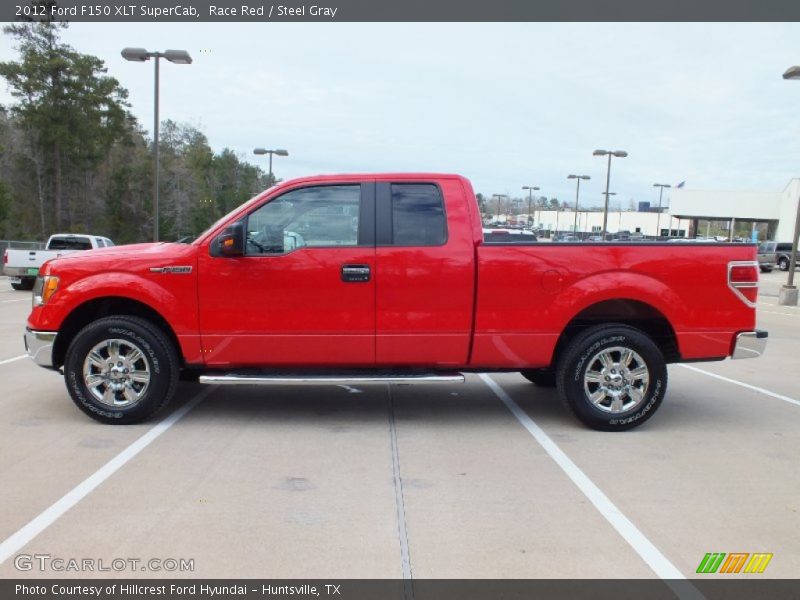 Race Red / Steel Gray 2012 Ford F150 XLT SuperCab