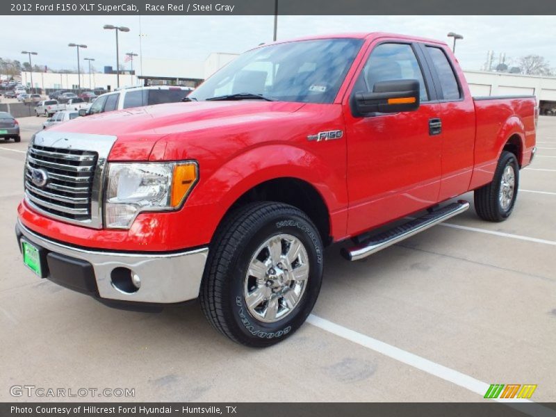 Race Red / Steel Gray 2012 Ford F150 XLT SuperCab