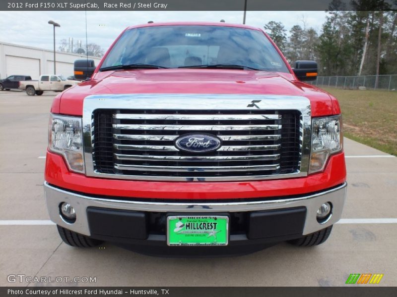 Race Red / Steel Gray 2012 Ford F150 XLT SuperCab