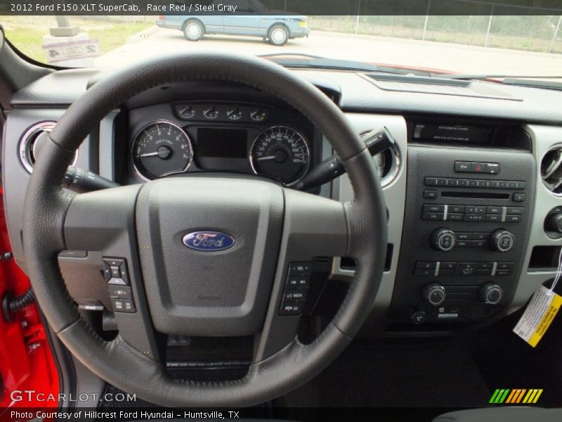 Race Red / Steel Gray 2012 Ford F150 XLT SuperCab