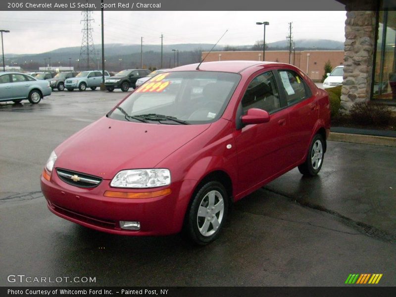 Sport Red / Charcoal 2006 Chevrolet Aveo LS Sedan
