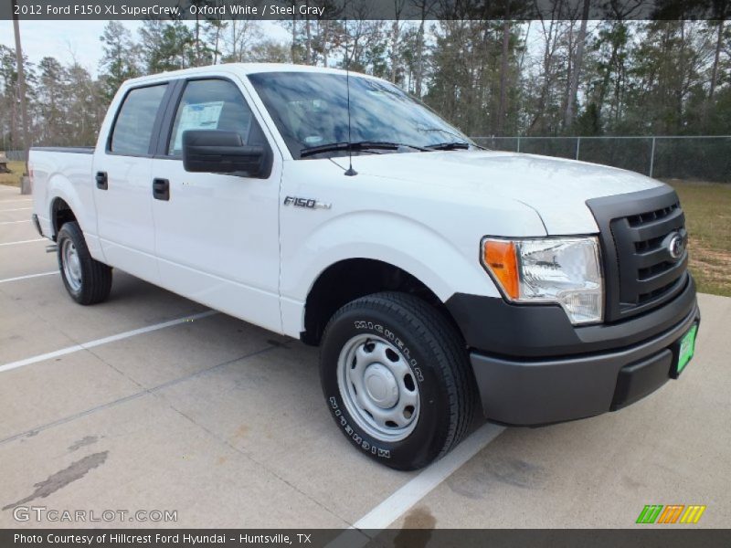 Oxford White / Steel Gray 2012 Ford F150 XL SuperCrew