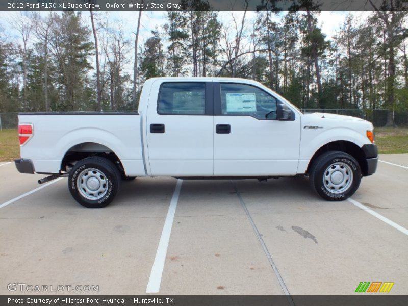 Oxford White / Steel Gray 2012 Ford F150 XL SuperCrew