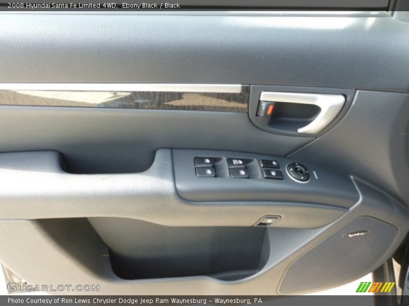 Ebony Black / Black 2008 Hyundai Santa Fe Limited 4WD