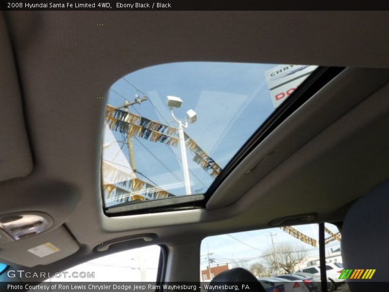 Ebony Black / Black 2008 Hyundai Santa Fe Limited 4WD