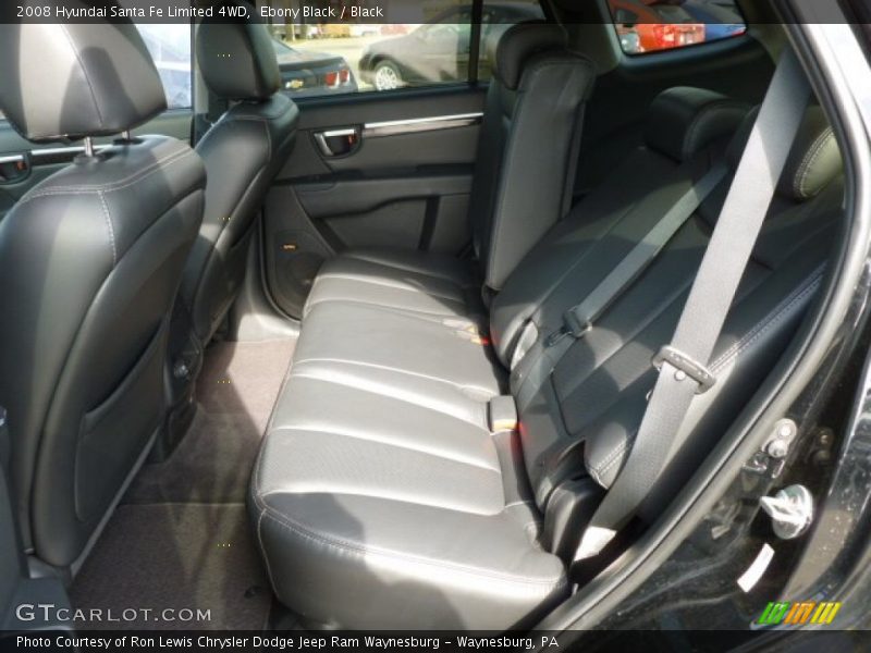 Ebony Black / Black 2008 Hyundai Santa Fe Limited 4WD