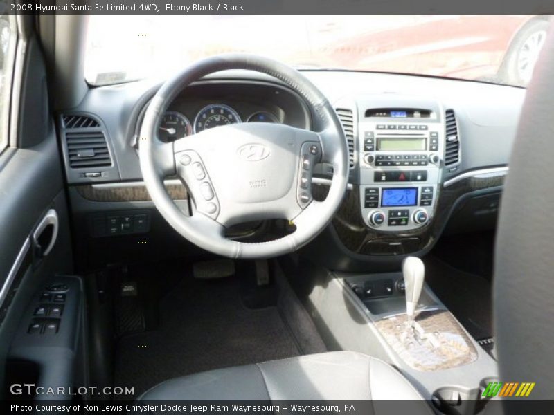 Ebony Black / Black 2008 Hyundai Santa Fe Limited 4WD