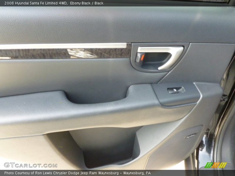 Ebony Black / Black 2008 Hyundai Santa Fe Limited 4WD