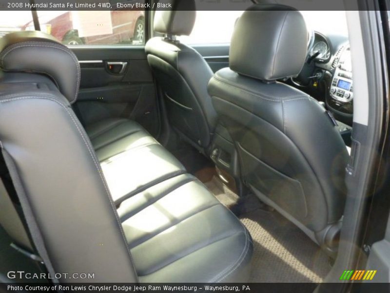 Ebony Black / Black 2008 Hyundai Santa Fe Limited 4WD