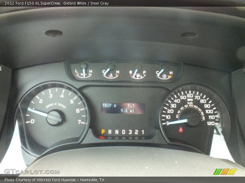 Oxford White / Steel Gray 2012 Ford F150 XL SuperCrew