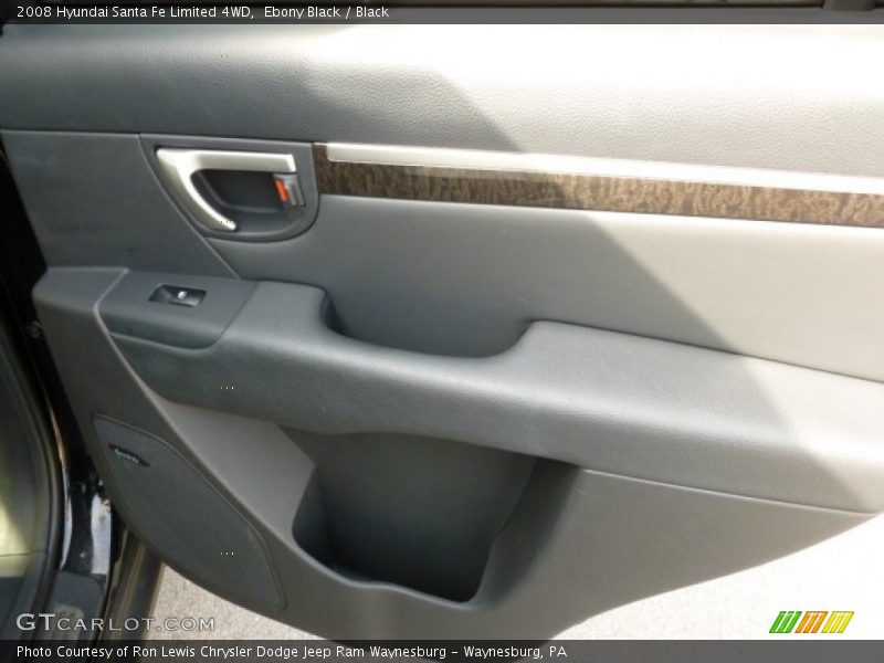 Ebony Black / Black 2008 Hyundai Santa Fe Limited 4WD