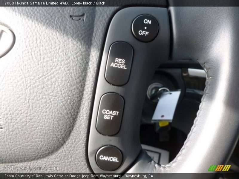 Ebony Black / Black 2008 Hyundai Santa Fe Limited 4WD