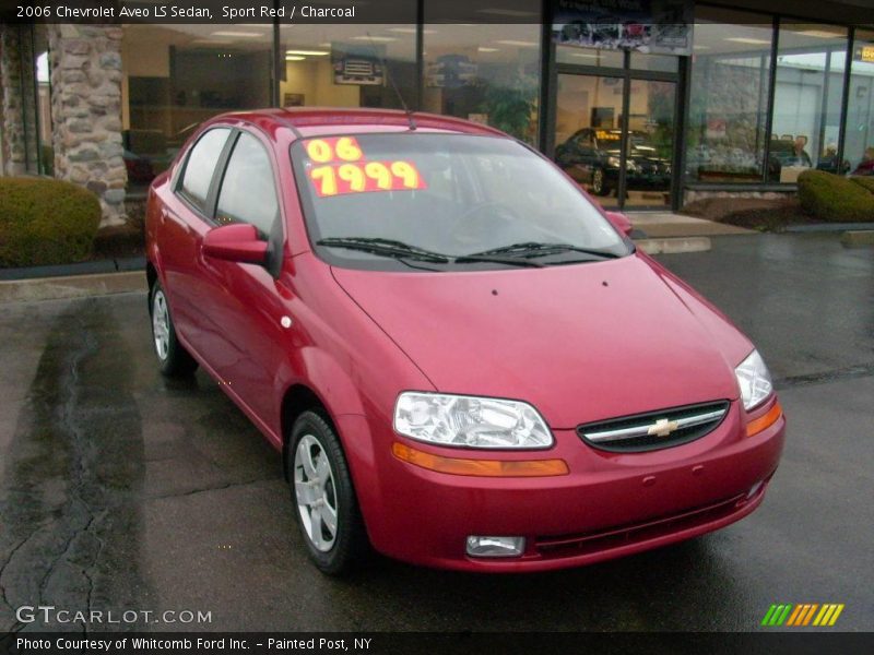 Sport Red / Charcoal 2006 Chevrolet Aveo LS Sedan