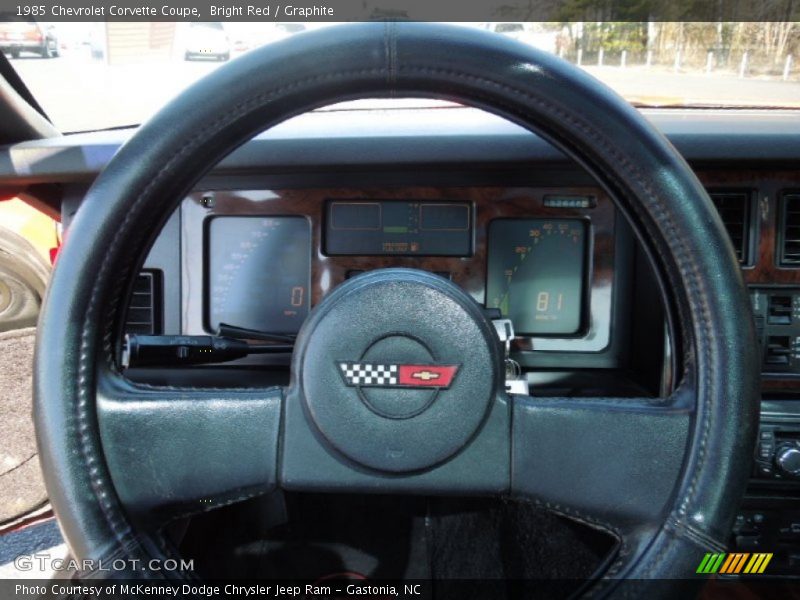 Bright Red / Graphite 1985 Chevrolet Corvette Coupe