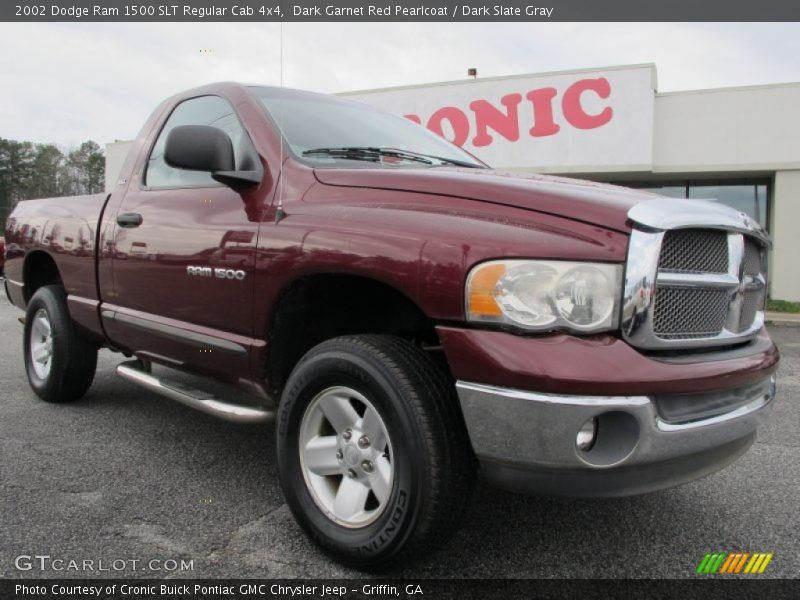 Dark Garnet Red Pearlcoat / Dark Slate Gray 2002 Dodge Ram 1500 SLT Regular Cab 4x4