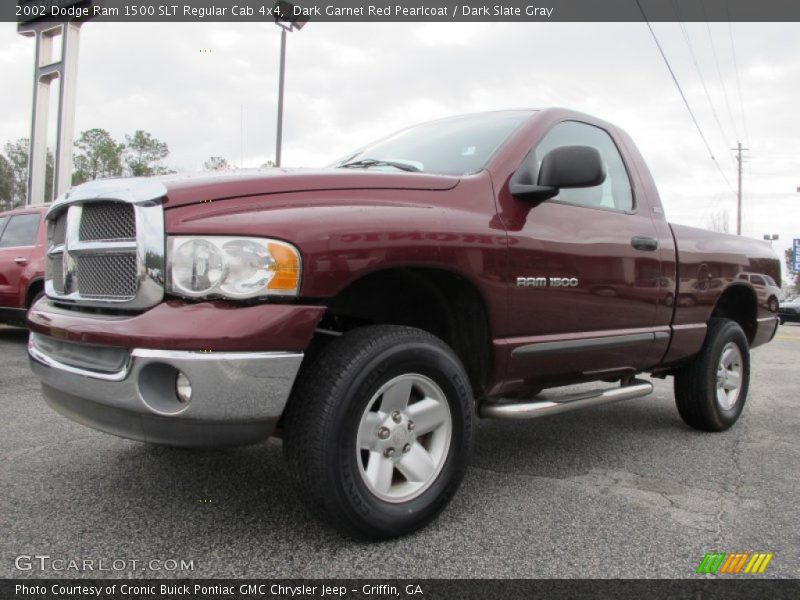 Dark Garnet Red Pearlcoat / Dark Slate Gray 2002 Dodge Ram 1500 SLT Regular Cab 4x4