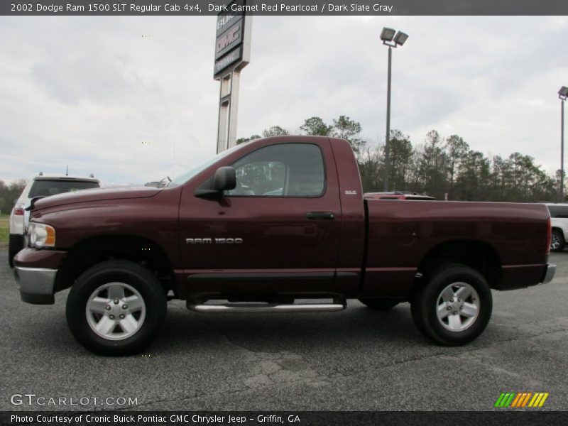 Dark Garnet Red Pearlcoat / Dark Slate Gray 2002 Dodge Ram 1500 SLT Regular Cab 4x4