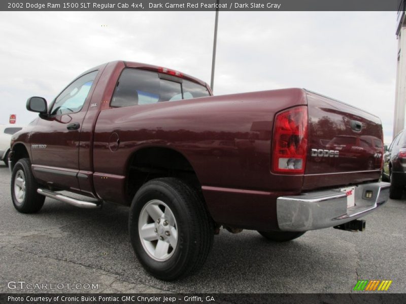 Dark Garnet Red Pearlcoat / Dark Slate Gray 2002 Dodge Ram 1500 SLT Regular Cab 4x4