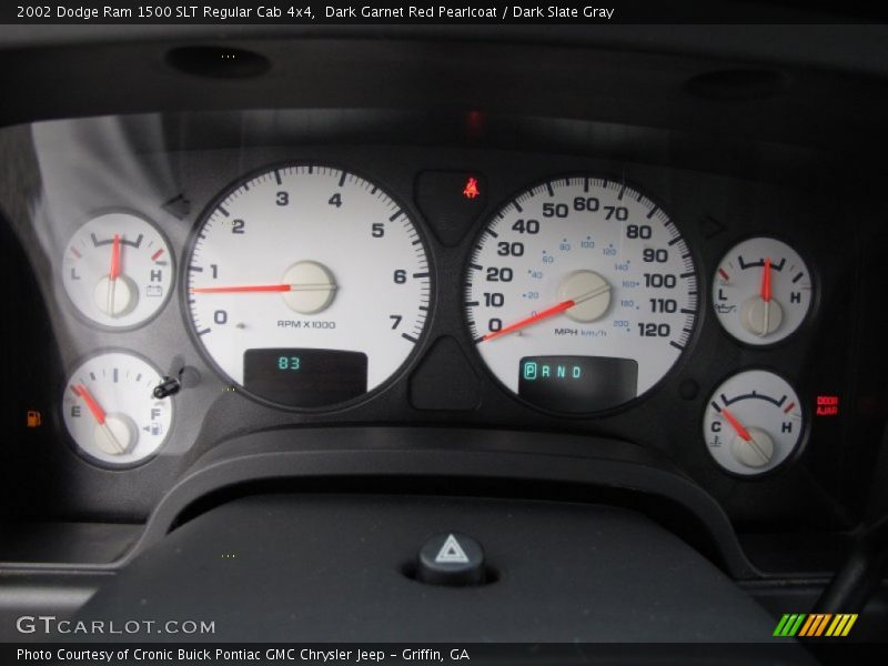  2002 Ram 1500 SLT Regular Cab 4x4 SLT Regular Cab 4x4 Gauges