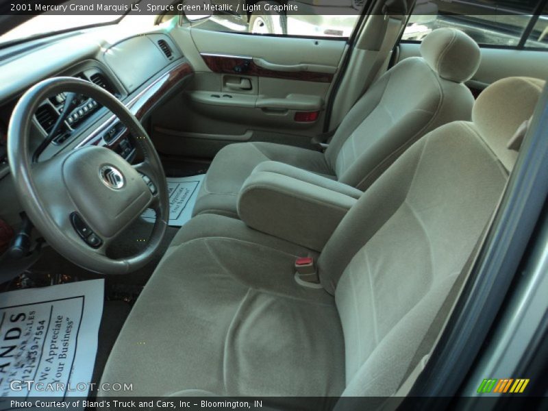 Spruce Green Metallic / Light Graphite 2001 Mercury Grand Marquis LS