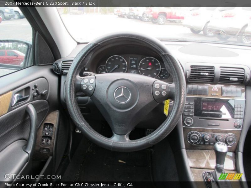 Black / Black 2007 Mercedes-Benz C 230 Sport