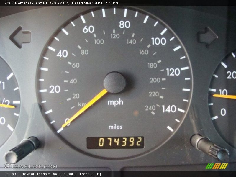 Desert Silver Metallic / Java 2003 Mercedes-Benz ML 320 4Matic