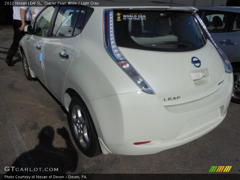 Glacier Pearl White / Light Gray 2012 Nissan LEAF SL