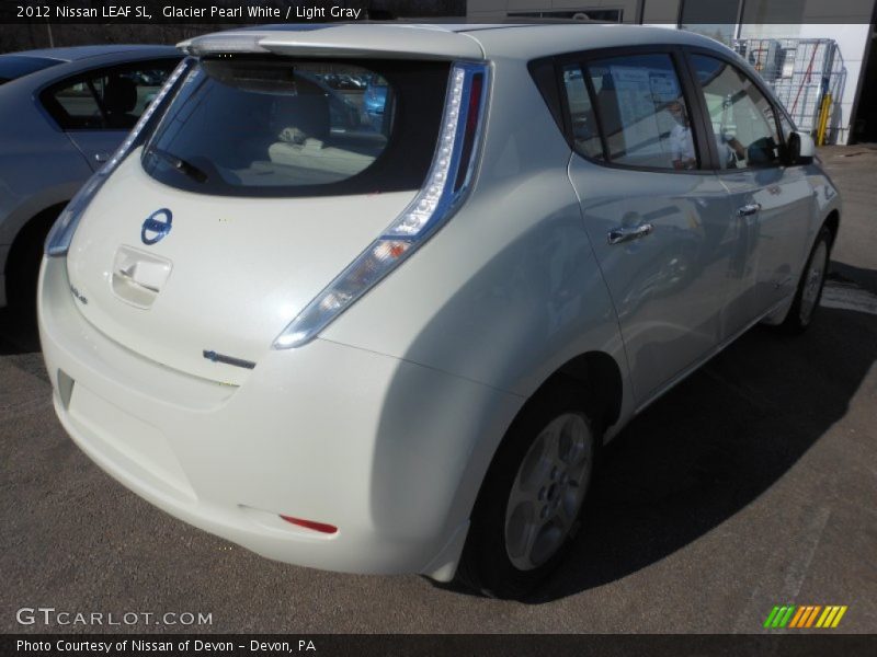 Glacier Pearl White / Light Gray 2012 Nissan LEAF SL