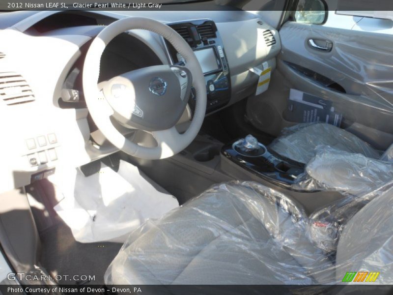  2012 LEAF SL Light Gray Interior