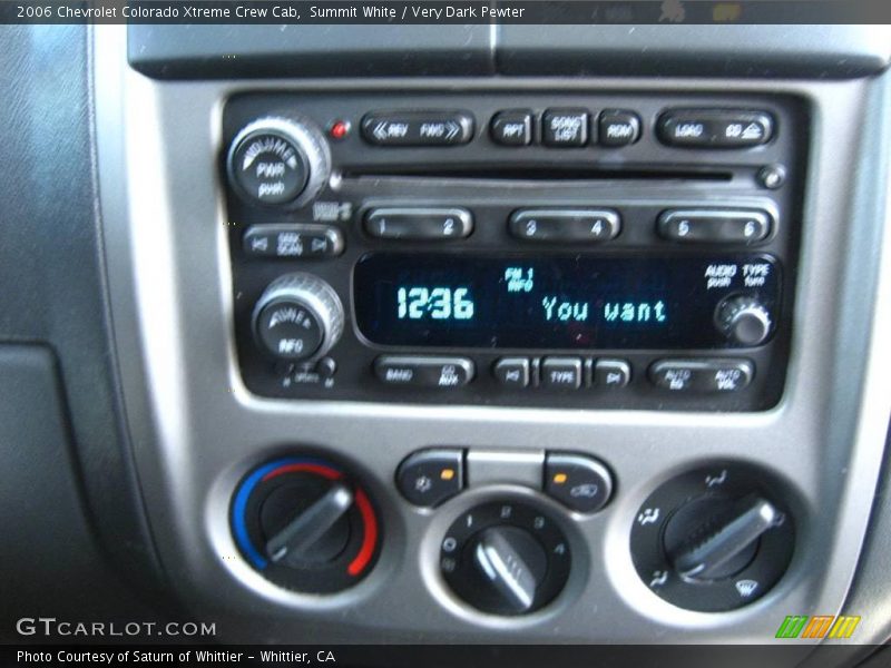 Summit White / Very Dark Pewter 2006 Chevrolet Colorado Xtreme Crew Cab