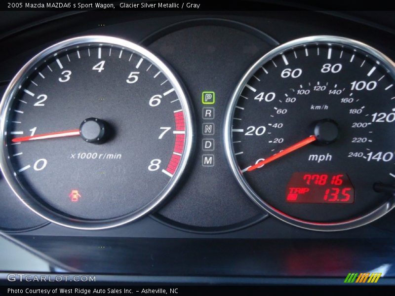 Glacier Silver Metallic / Gray 2005 Mazda MAZDA6 s Sport Wagon