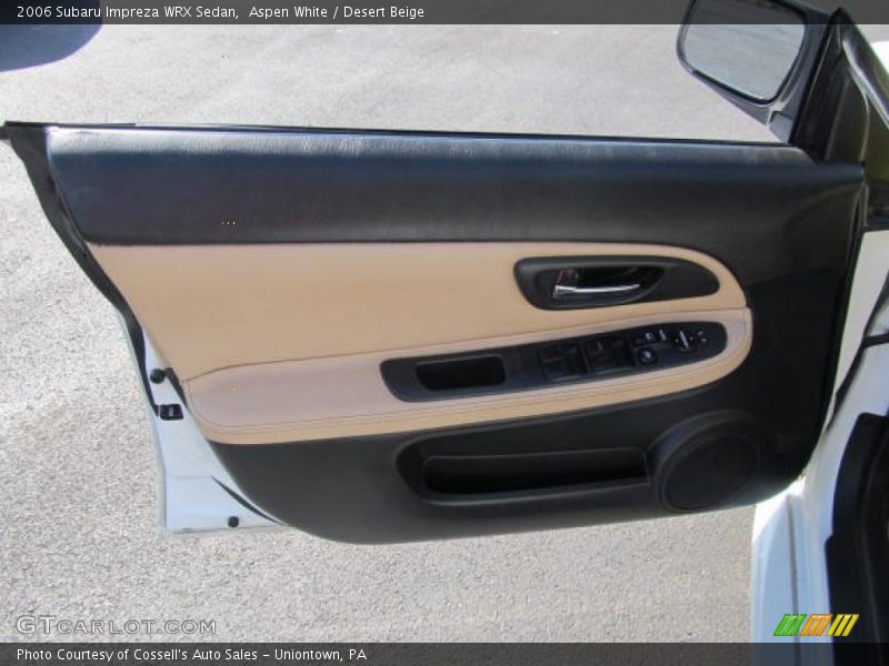 Aspen White / Desert Beige 2006 Subaru Impreza WRX Sedan