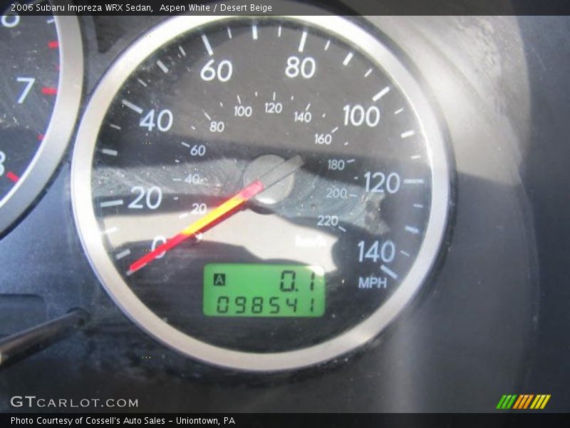 Aspen White / Desert Beige 2006 Subaru Impreza WRX Sedan